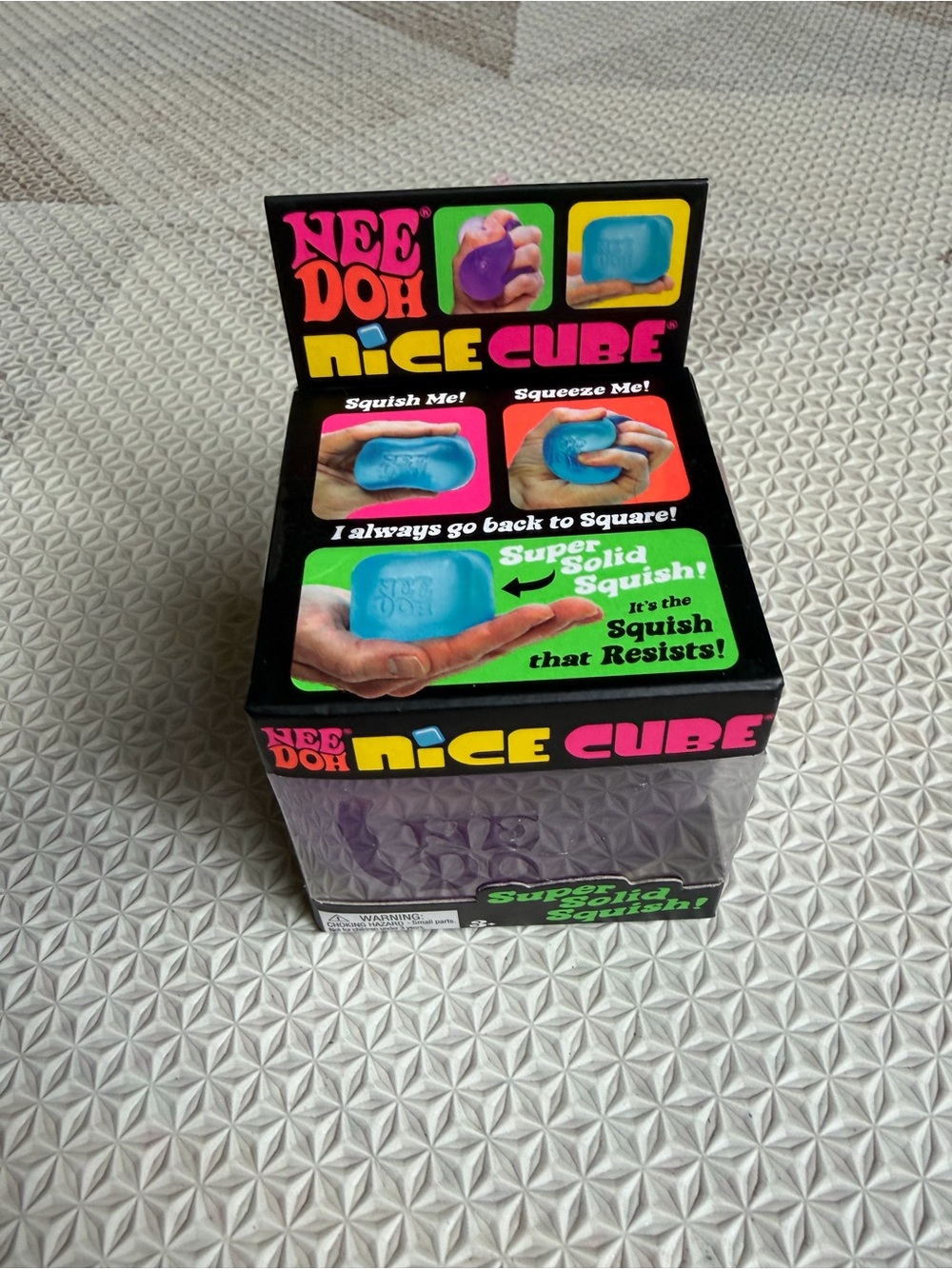 Schylling NeeDoh Nice Cube - Purple (NIB)